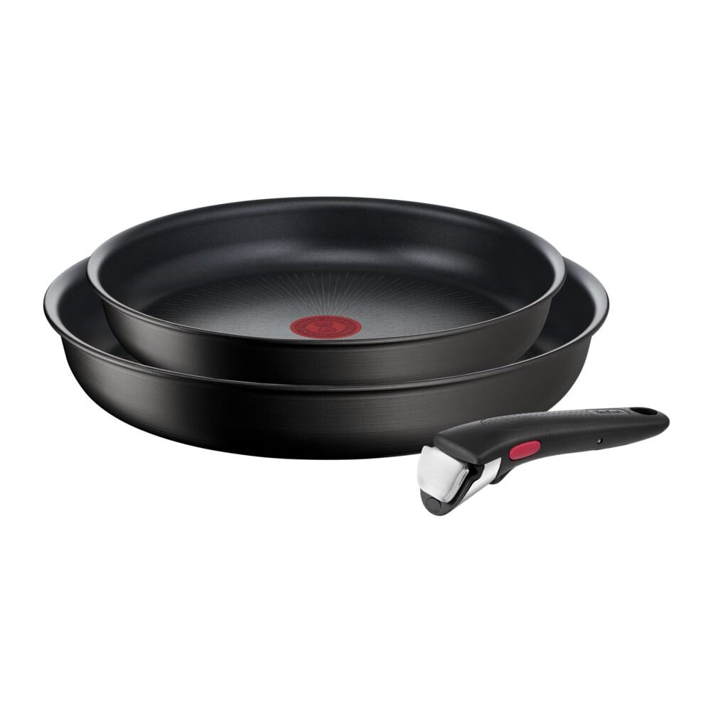 Patelnie zestaw 2 szt. z powłoką nieprzywierającą/z odpinaną rączką aluminiowe ø 28 cm INGENIO Eco Resis L3979102 – Tefal
