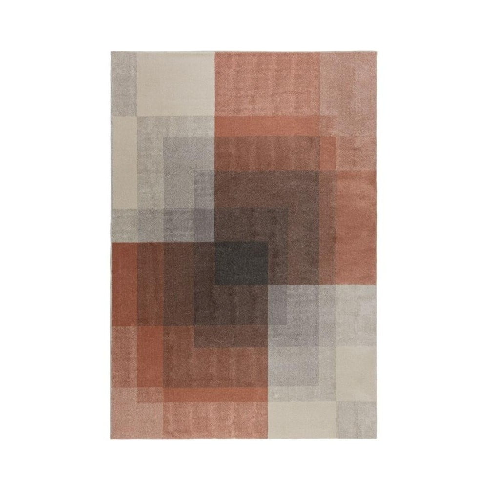 Szaro-różowy dywan Flair Rugs Plaza, 120x170 cm