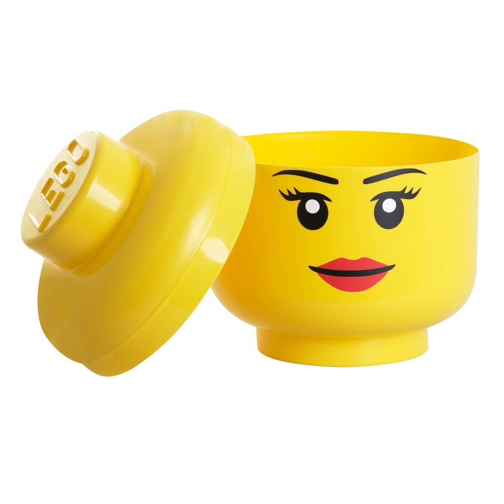 Pojemnik w kształcie głowy LEGO® Girl, Ø 24,2 cm