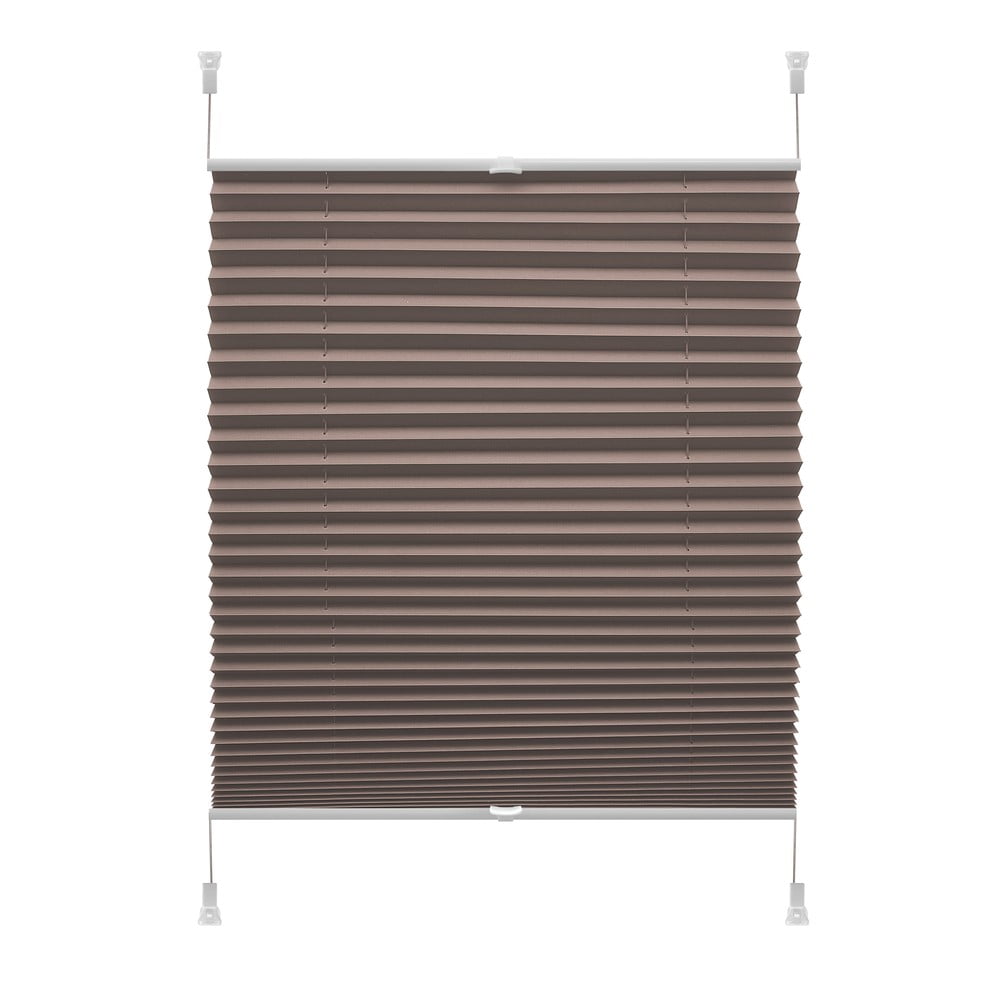 Brązowa roleta 80x150 cm Plisé Verona – Gardinia