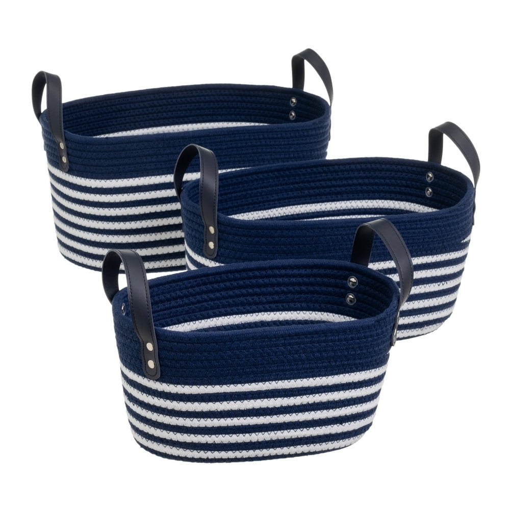 Tekstylne koszyki zestaw 3 szt. 38x22x20 cm – Casa Selección