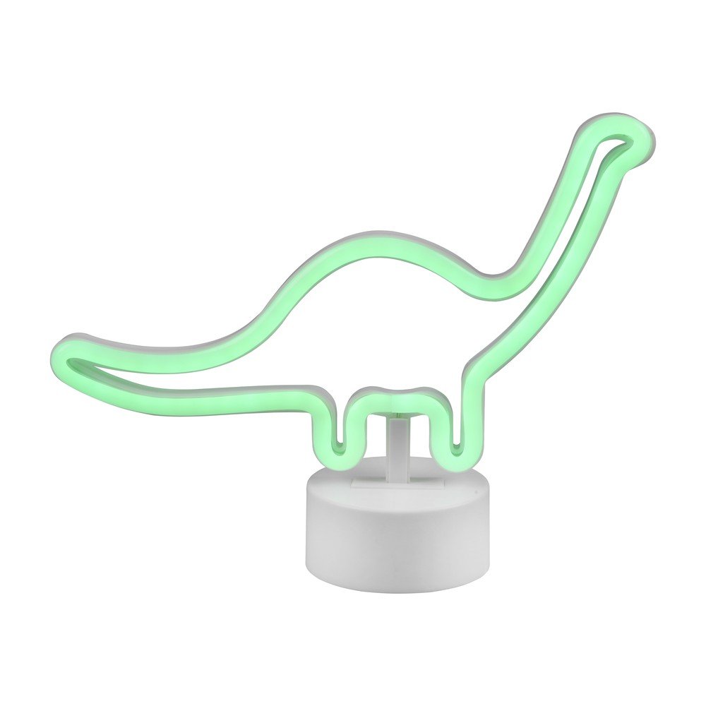 Biała lampa stołowa LED (wys. 20 cm) Bronto – Reality