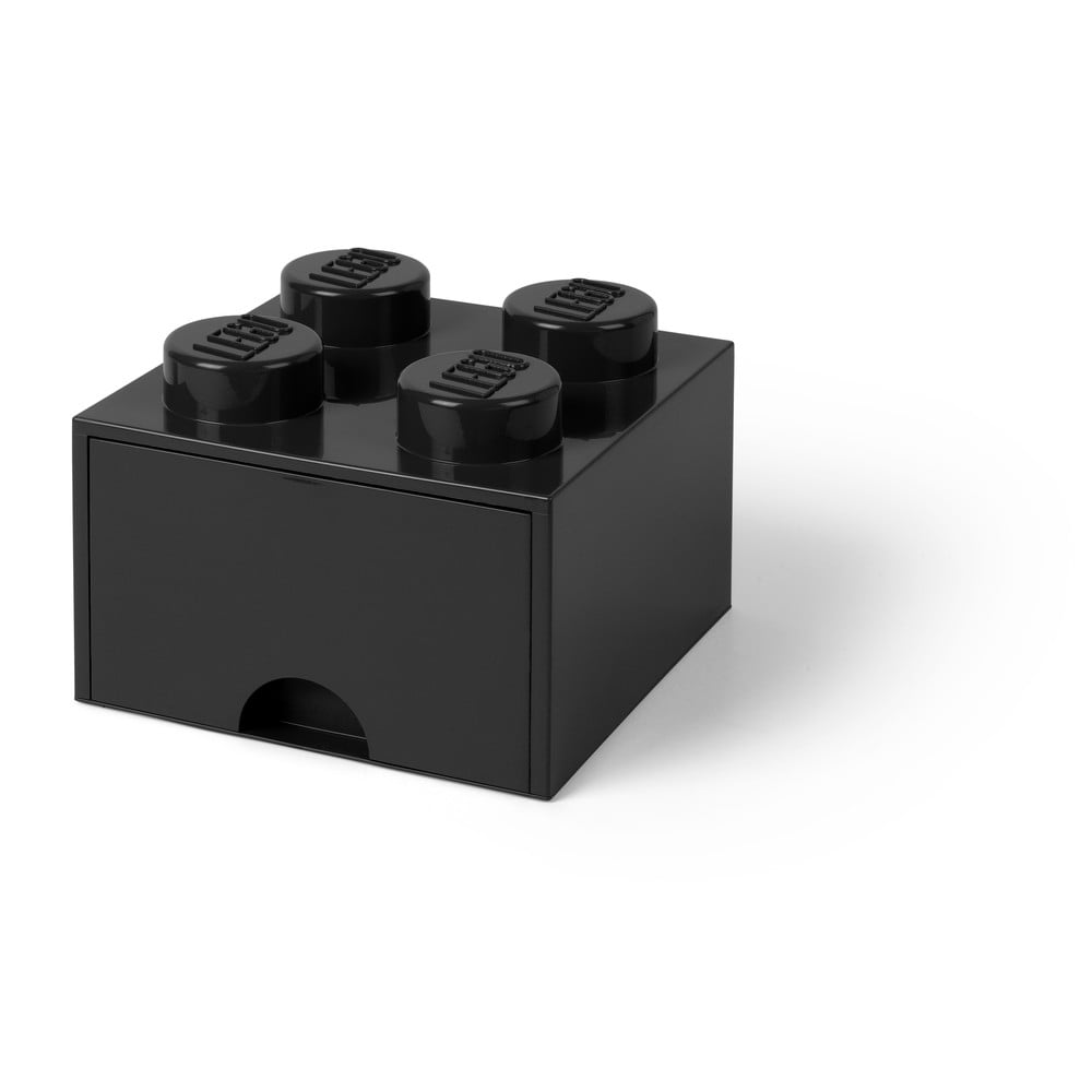 Czarny kwadratowy pojemnik LEGO®
