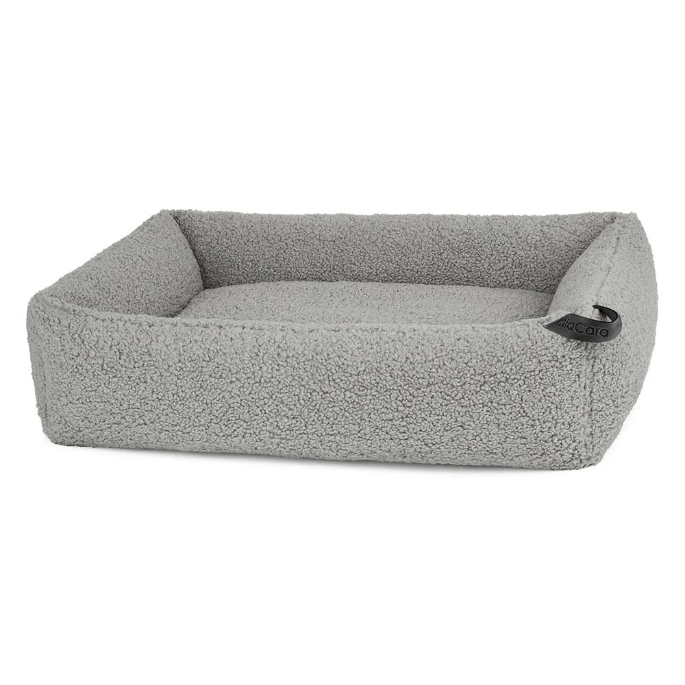 Szare legowisko dla psów z materiału bouclé 71x91 cm Senso Pebble M – MiaCara