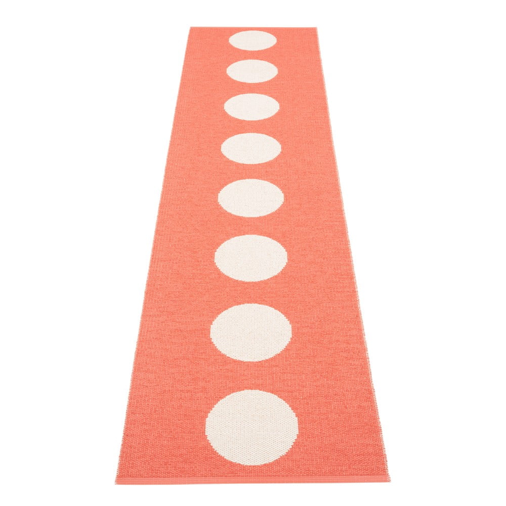 Łososiowy chodnik odpowiedni na zewnątrz 70x300 cm Vera Flamingo – Pappelina
