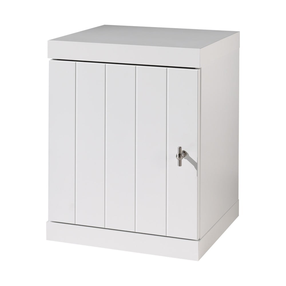 Biała dziecięca szafka nocna Vipack Robin, szer. 44 cm