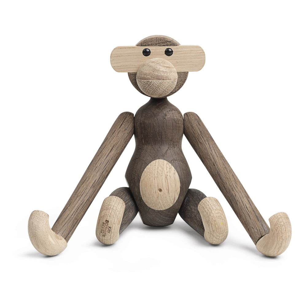 Figurka z litego drewna dębowego Kay Bojesen Denmark Monkey