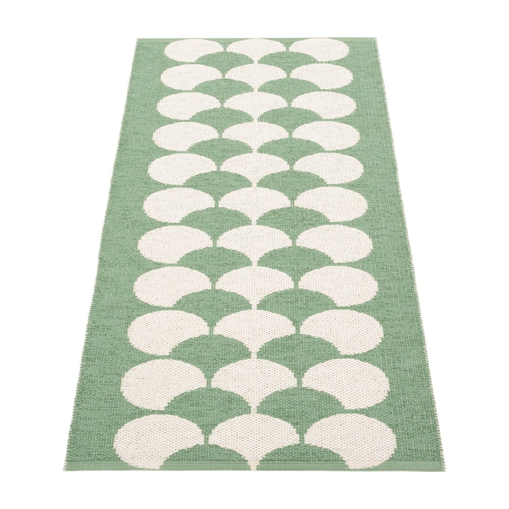 Zielono-kremowy chodnik odpowiedni na zewnątrz 70x150 cm Poppy Oregano – Pappelina