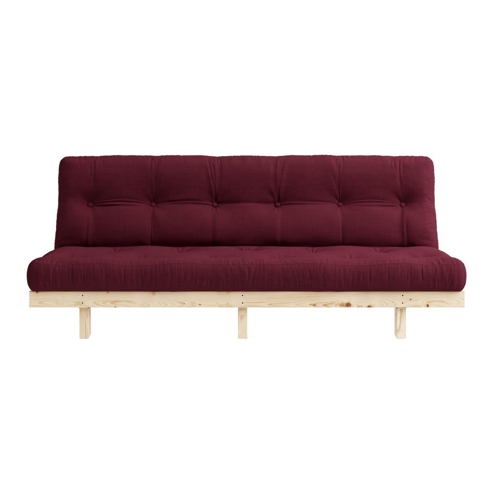 Sofa rozkładana Karup Design Lean Raw Bordeaux