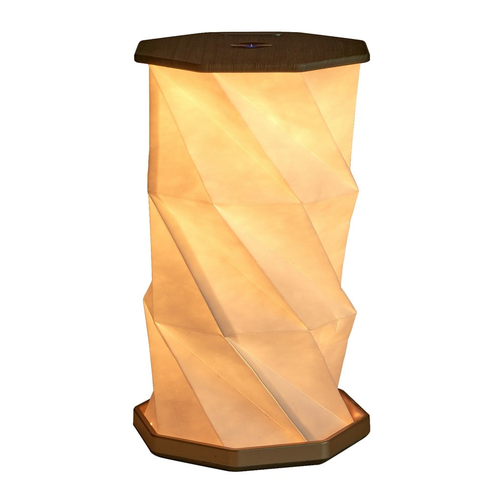 Brązowa dekoracja świetlna na USB ø 12 cm Twist Hexagon – Gingko