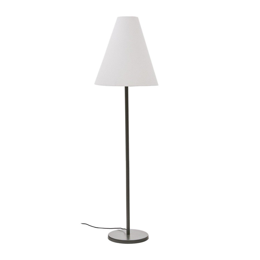 Ciemnozielona lampa stojąca z tekstylnym kloszem (wysokość 153 cm) Navat – Kave Home