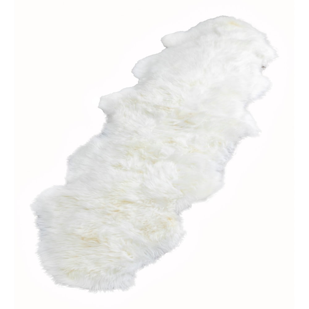 Biała skóra owcza Native Natural Double, 60x240 cm