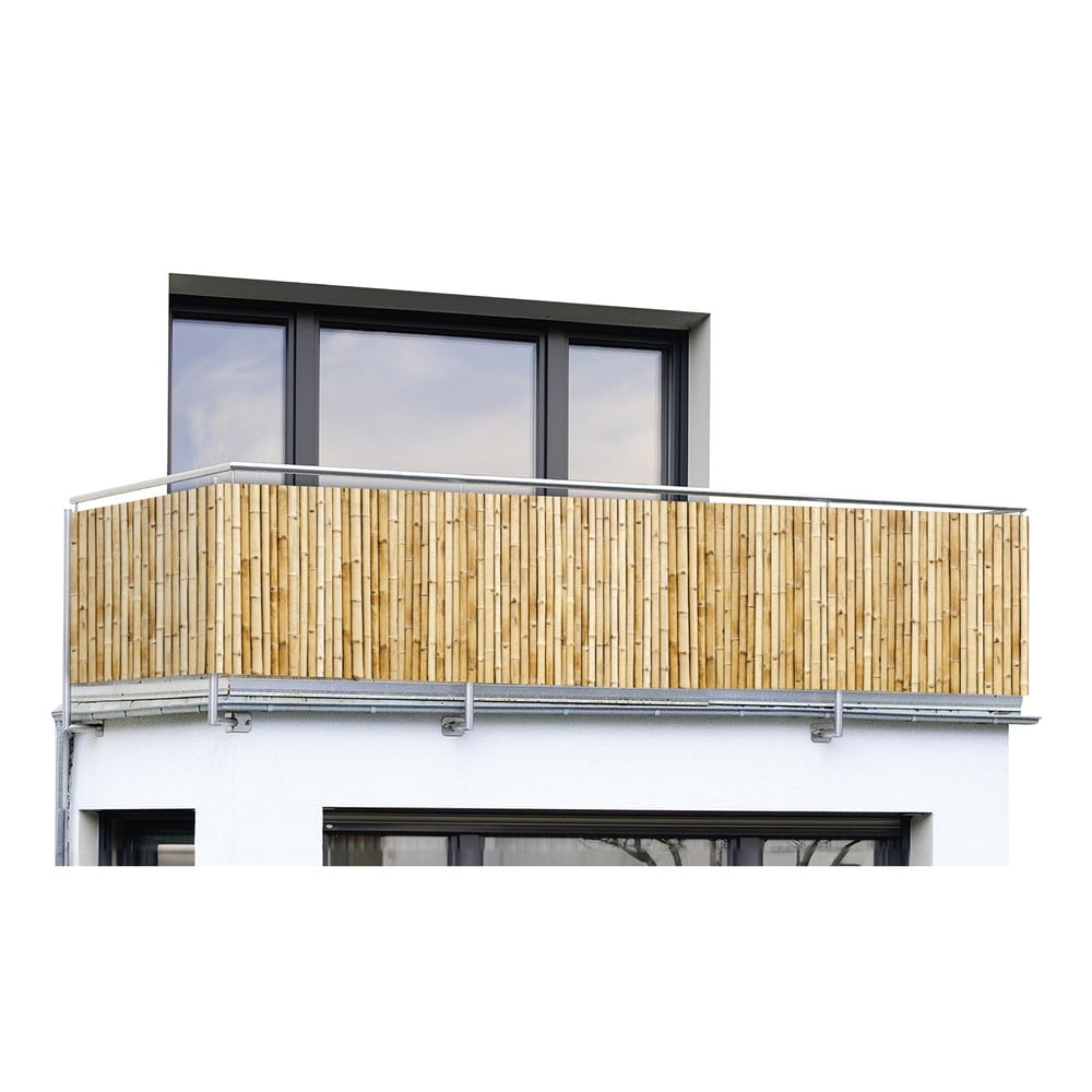 Jasnobrązowa plastikowa osłona balkonowa 500x85 cm – Maximex