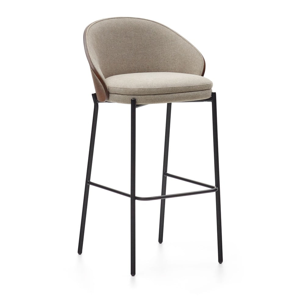 Brązowo-beżowy hoker (wysokość siedziska 77 cm) Eamy – Kave Home