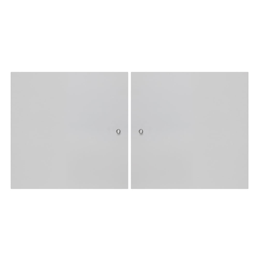 Białe drzwiczki do modułowych systemów półek 2 szt. 32x33 cm Mistral Kubus – Hammel Furniture