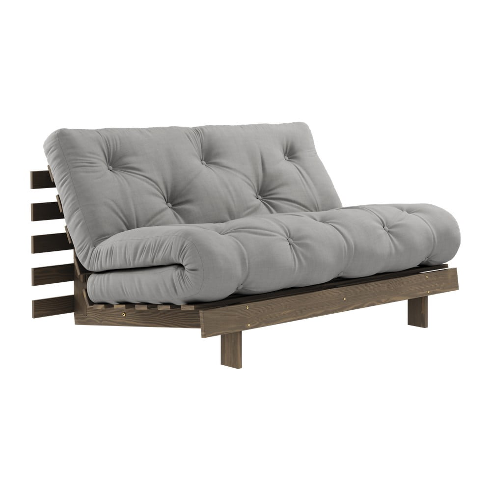 Szara rozkładana sofa 140 cm Roots – Karup Design