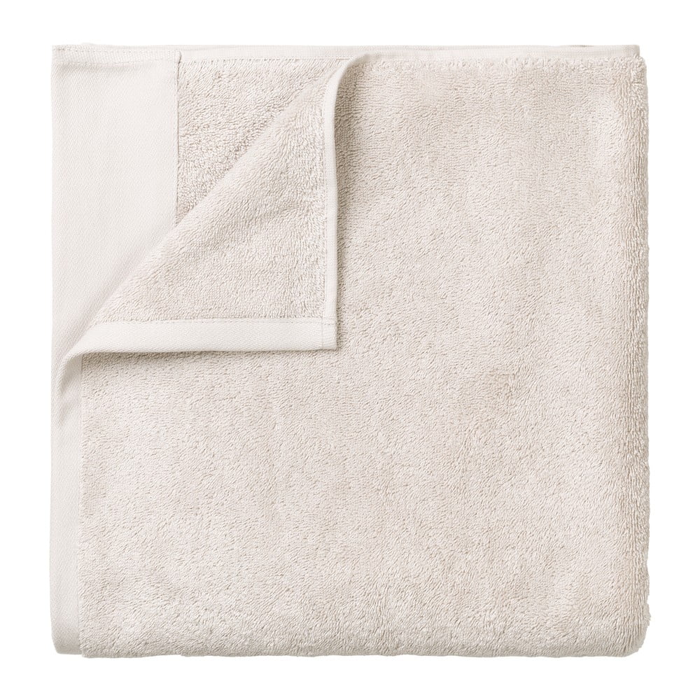 Kremowy bawełniany ręcznik frotte 50x100 cm Riva – Blomus