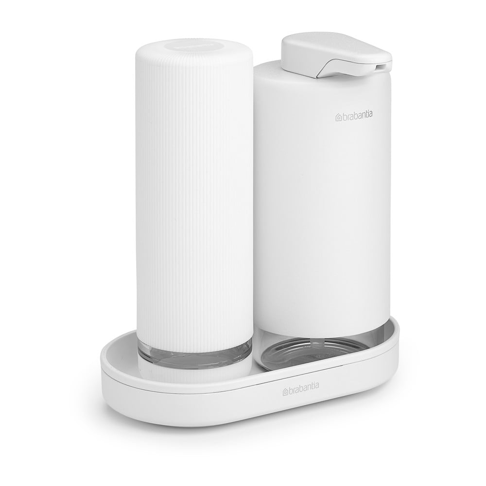 Biały plastikowy stojak na akcesoria do mycia naczyń SinkStyle – Brabantia
