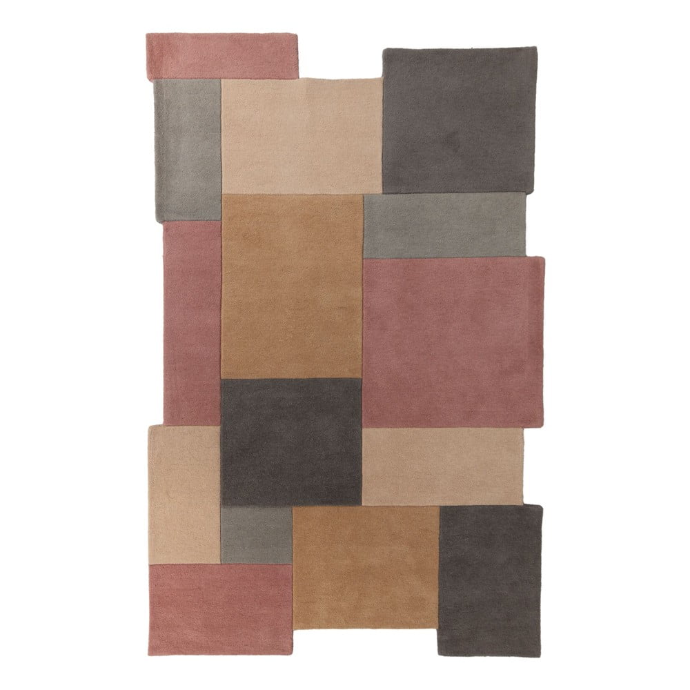 Wełniany dywan Flair Rugs Collage Earthy, 120x180 cm