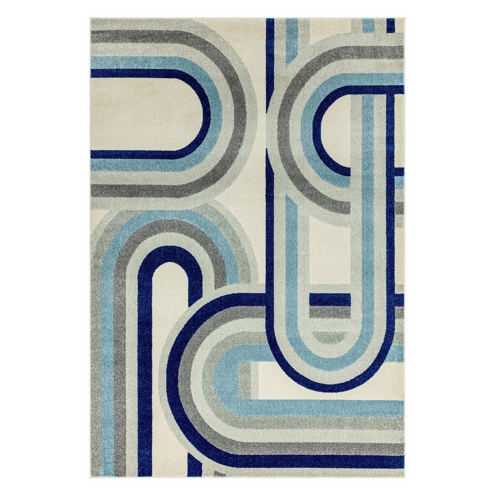 Szaroniebieski dywan 80x150 cm Nova Retro Blue – Asiatic Carpets