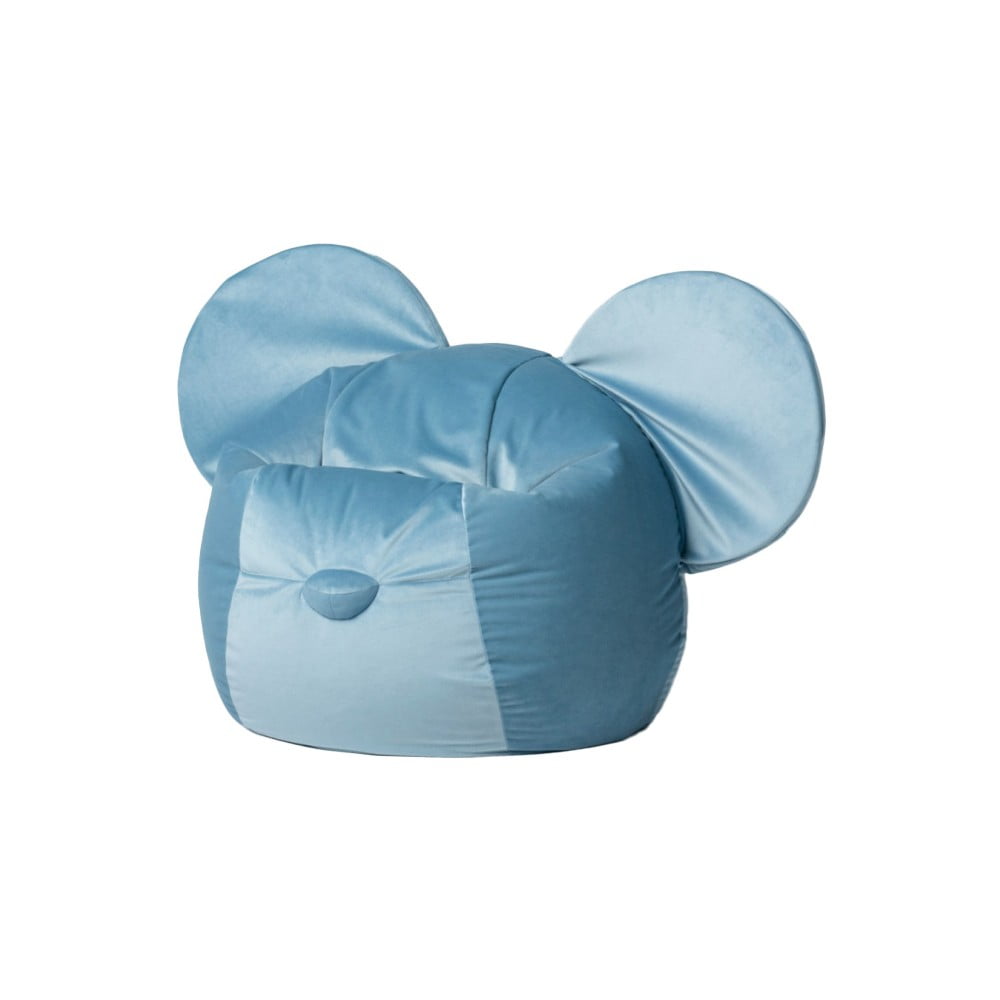 Niebieski dziecięcy worek do siedzenia Ears – The Brooklyn Kids