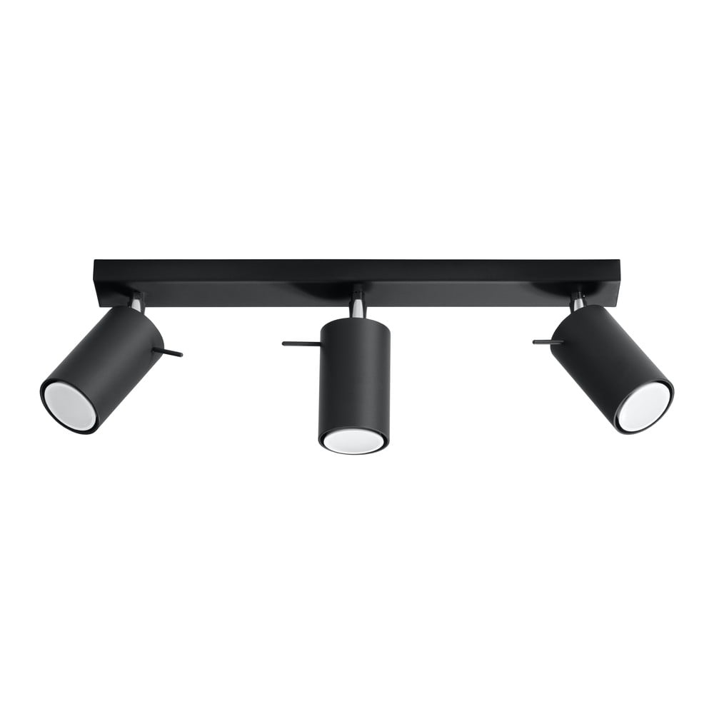 Czarna lampa sufitowa Sollux Ethna