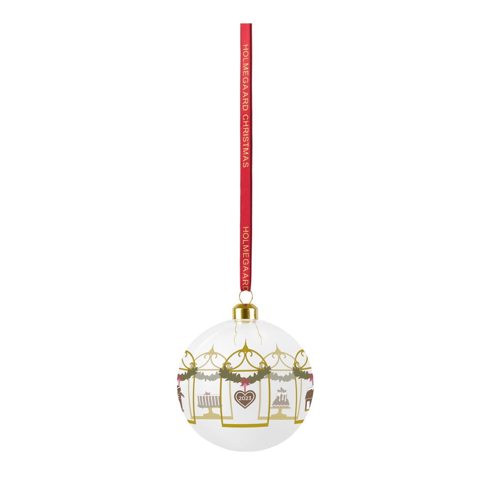 Szklana ręcznie dmuchana bombka ø 8 cm Annual Christmas Bauble – Holmegaard