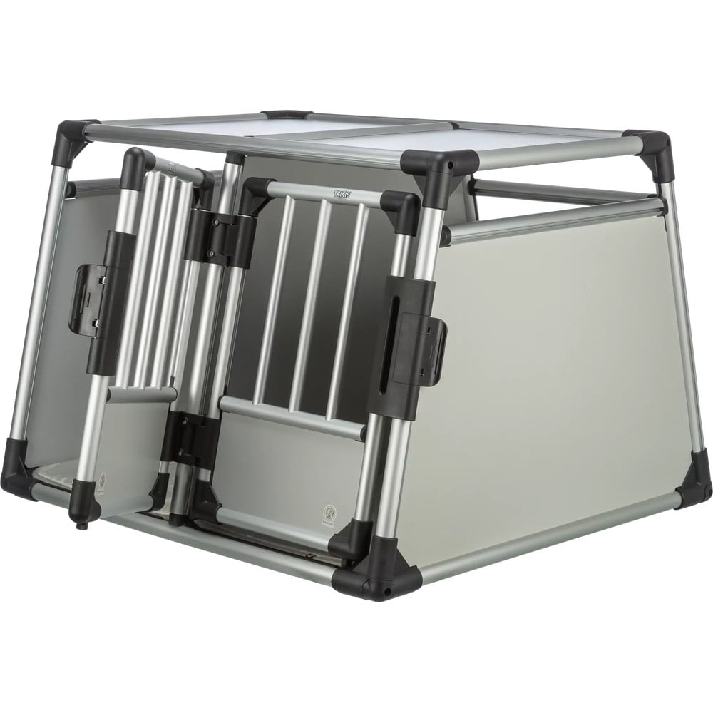 Transporter dla czworonoga w kolorze srebra 69x95 cm Trixie M-L – Plaček Pet Products