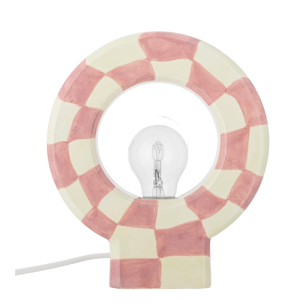 Różowa lampa stołowa (wysokość 23,5 cm) Vialini – Bloomingville