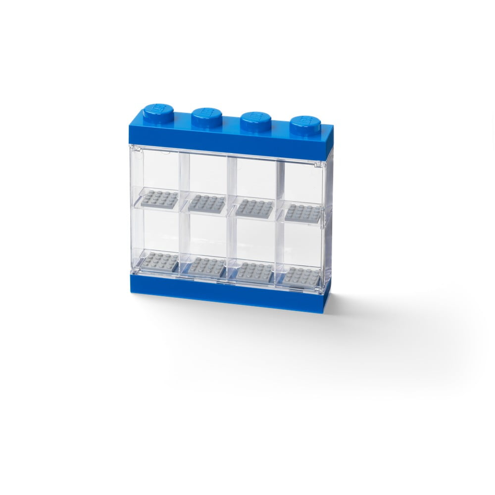 Niebieski pojemnik kolekcjonerski na 8 mini figurek LEGO®