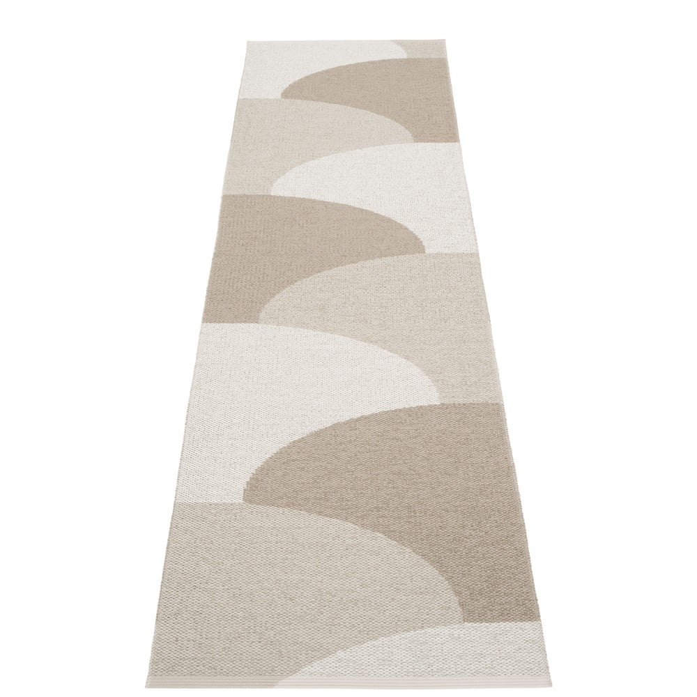 Beżowy chodnik odpowiedni na zewnątrz 70x270 cm Hill Dark Linen – Pappelina