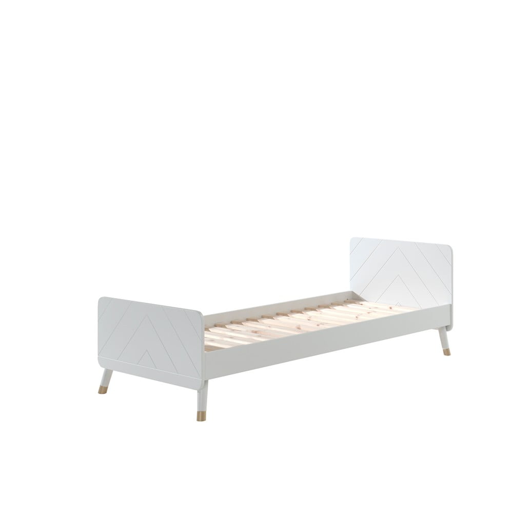 Białe łóżko dziecięce z drewna sosnowego Vipack Billy, 90x200 cm