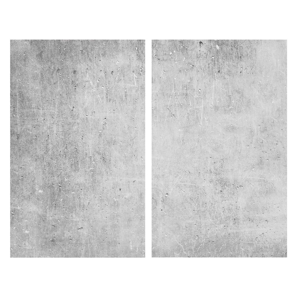 Płyty ochronne na kuchenkę ze szkła hartowanego zestaw 2 szt. 52x30 cm Concrete – Allstar