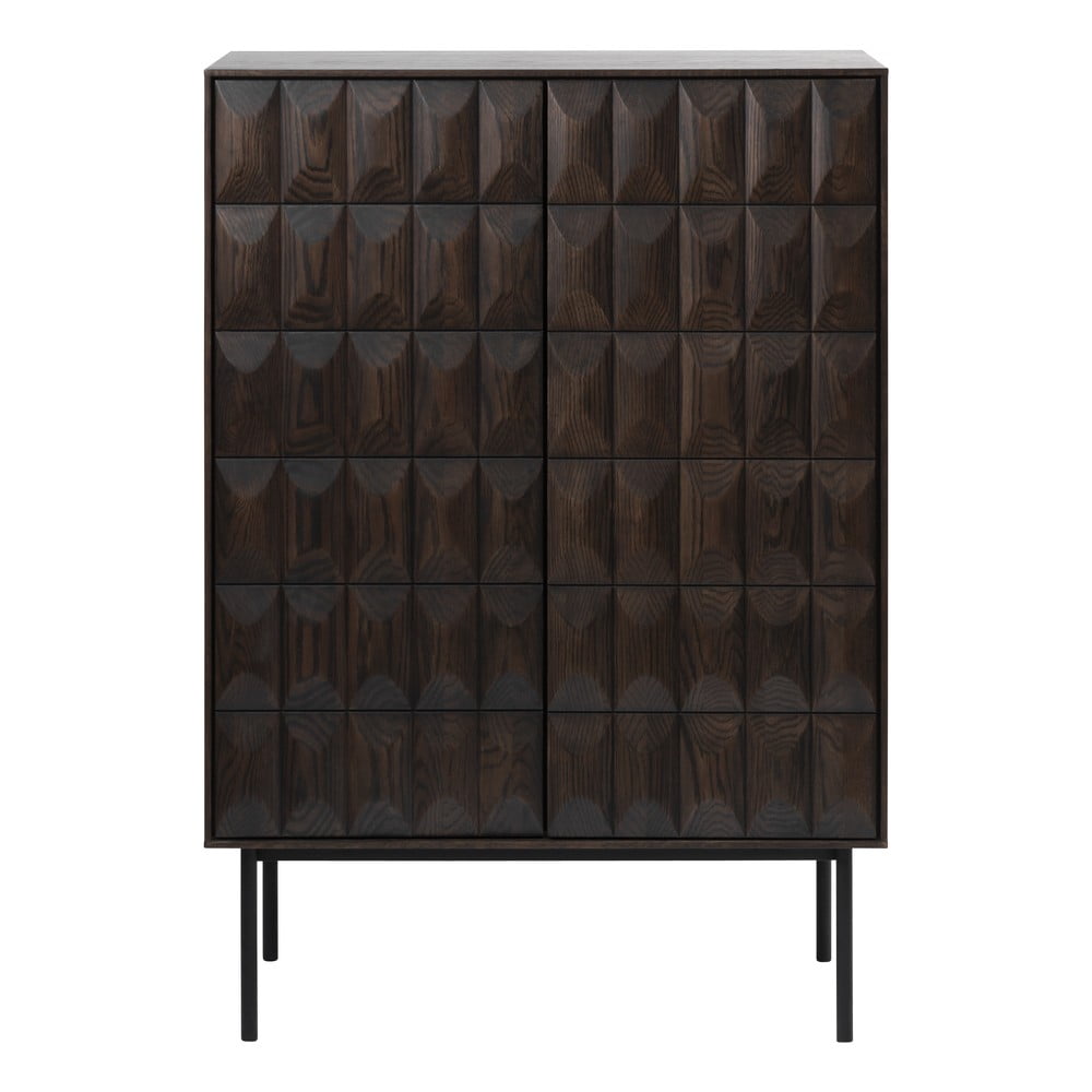 Ciemnobrązowa szafka 90x130 cm Latina – Unique Furniture