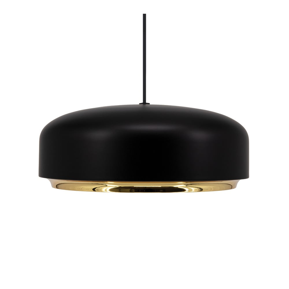 Czarna lampa wisząca LED z metalowym kloszem ø 40 cm Hazel medium – UMAGE