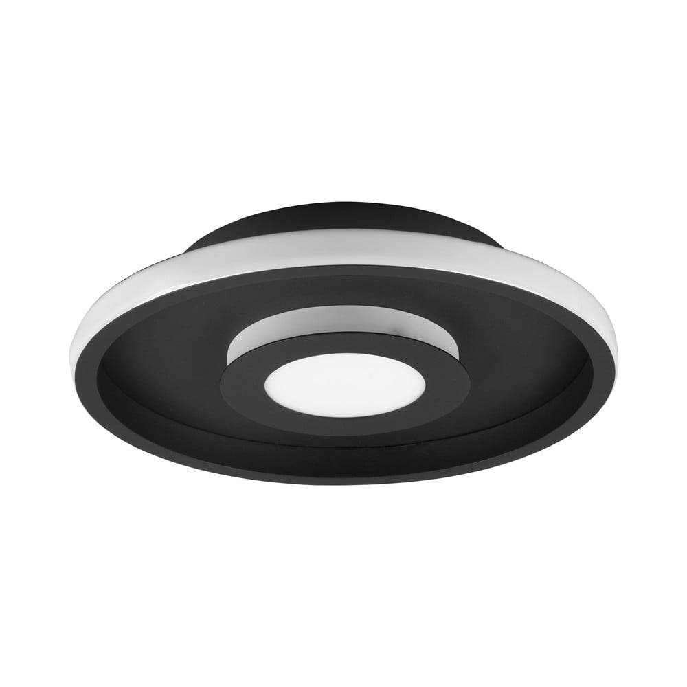 Metalowa lampa sufitowa LED w kolorze matowej czerni ø 30 cm Ascari – Trio