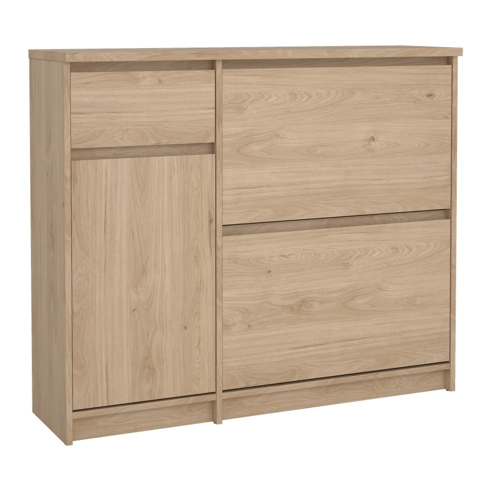 Uchylna szafka na buty w dekorze dębu w naturalnym kolorze 109x93x32 cm Naia – Tvilum