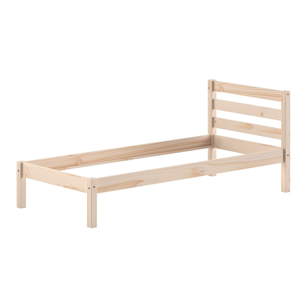 Łóżko dziecięce z litego drewna sosnowego bez stelaża 90x200 cm Pino – Vipack