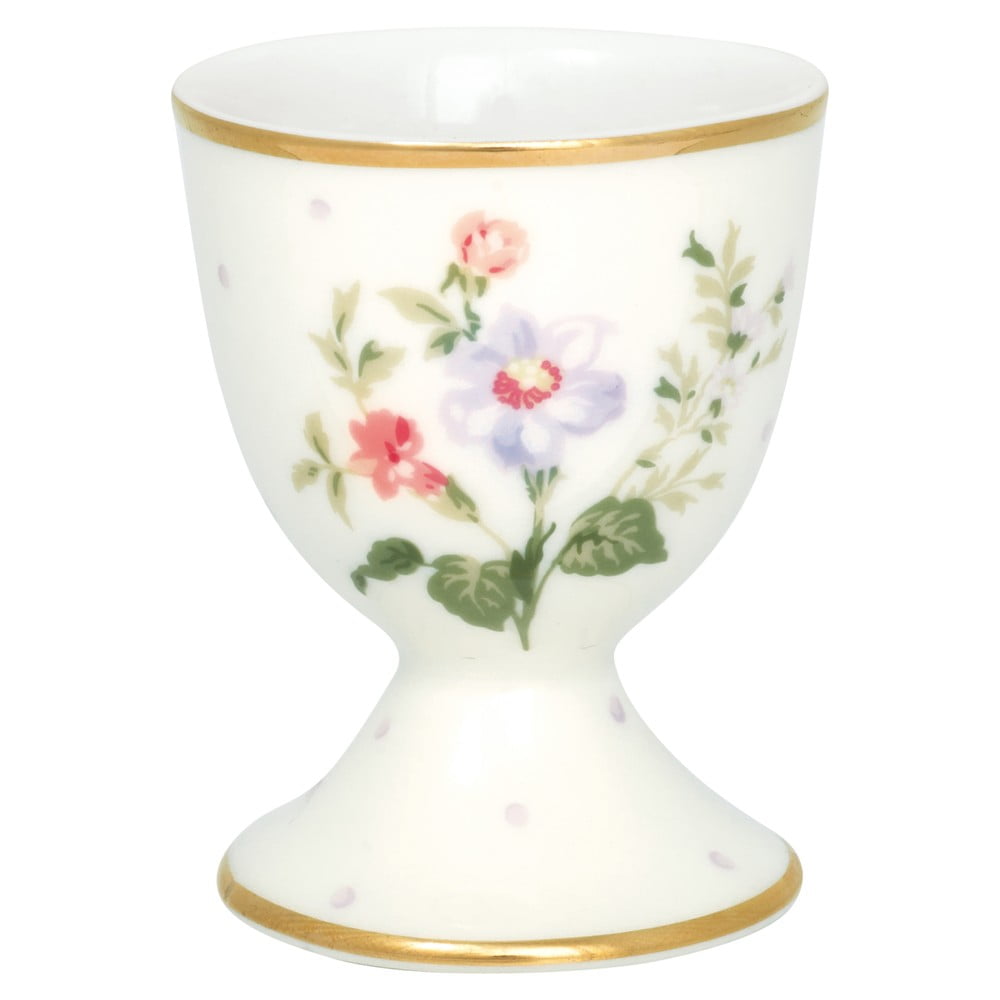 Porcelanowy kieliszek na jajko Green Gate Asta
