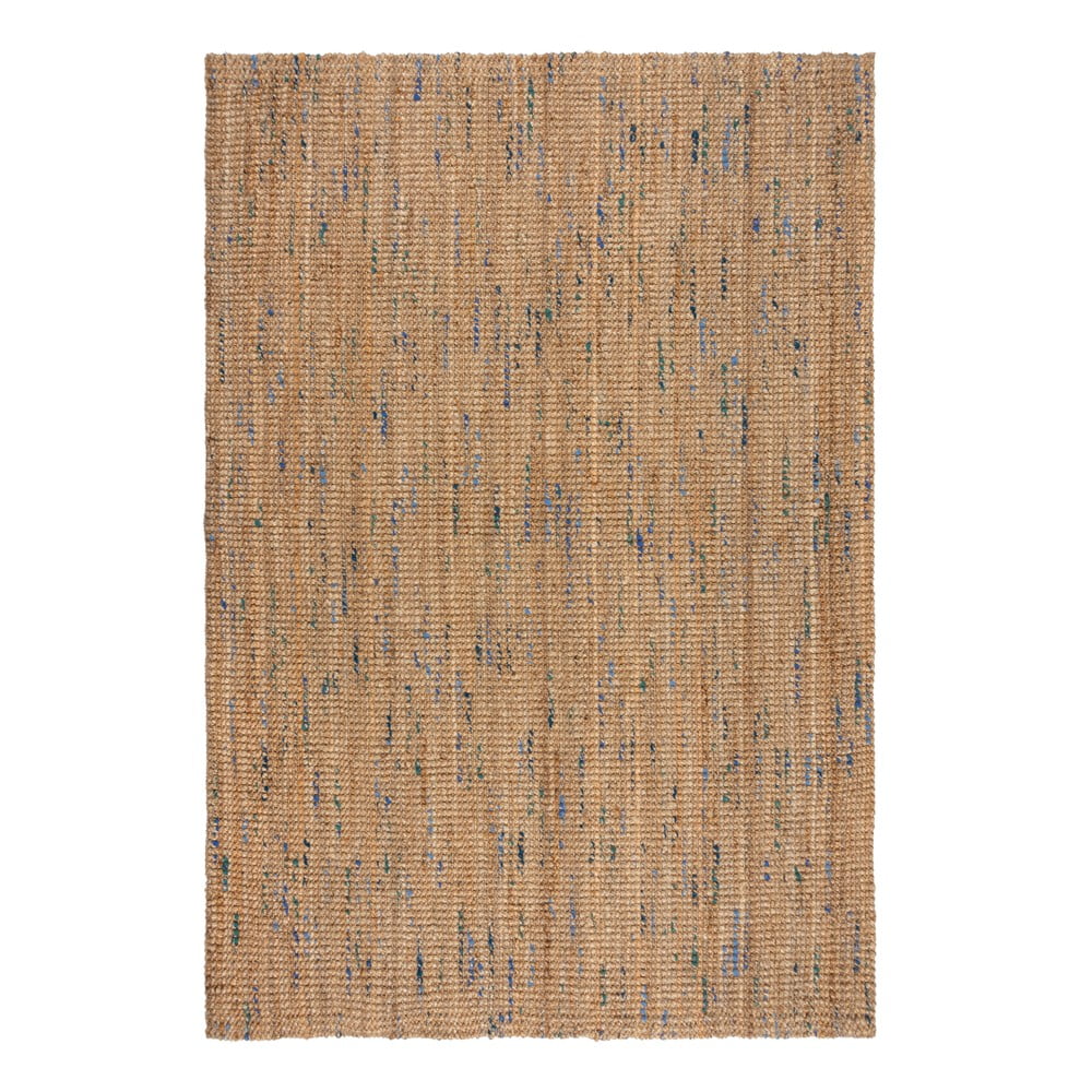 Niebiesko-naturalny dywan z juty tkany ręcznie 120x170 cm Jute Boucle Blue – Flair Rugs