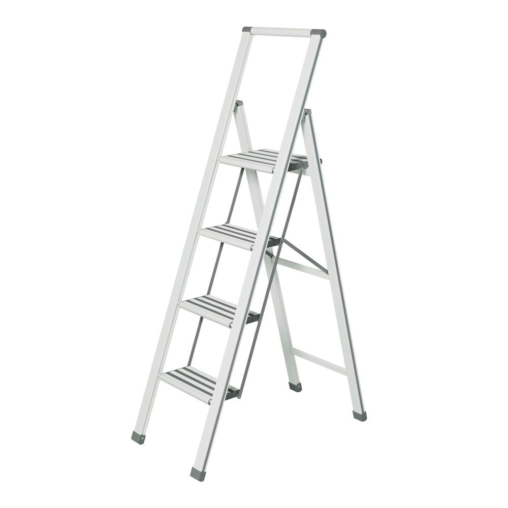 Biała metalowa drabina 153 cm – Wenko