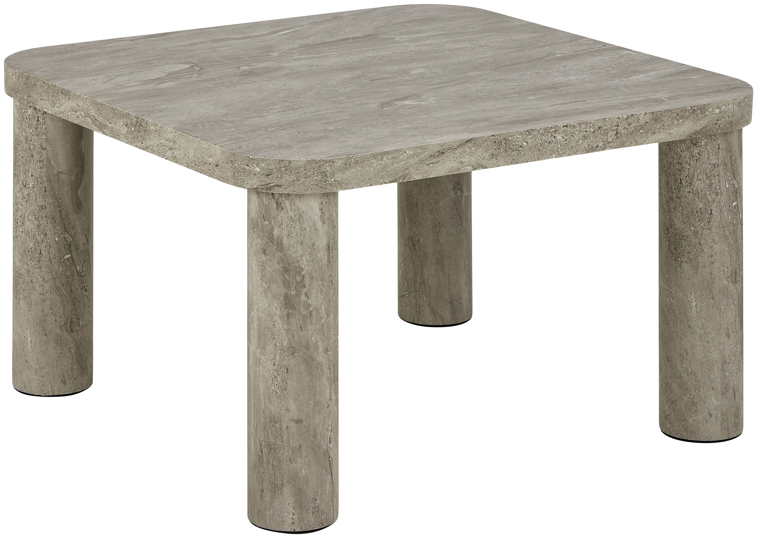 Stolik kawowy Sorisel 60x60 cm szary marmur