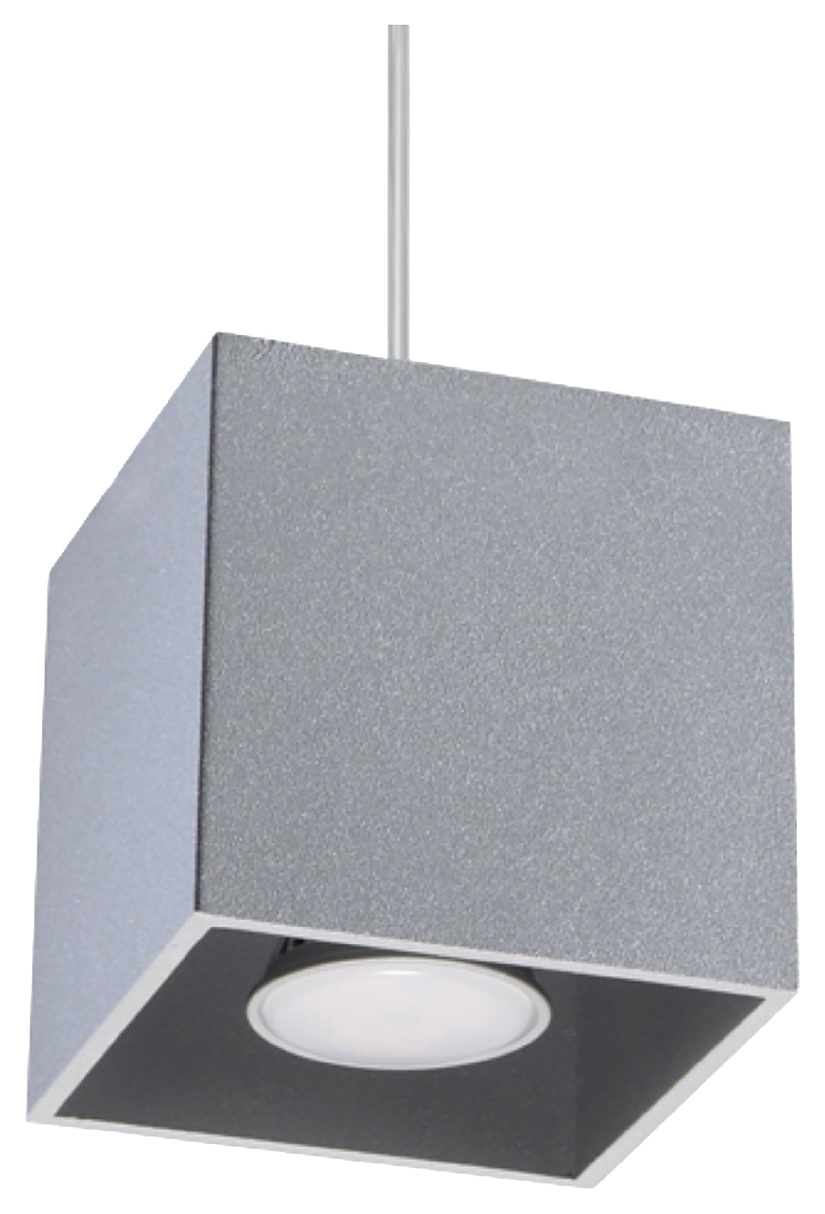 Lampa wisząca Quad x1 szara