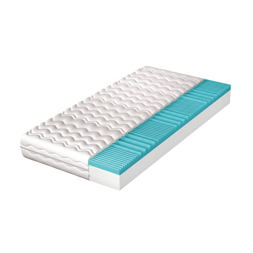 Materac piankowy 120x200 cm Kronno dwustronny, 7 stref twardości, hipoalergiczny