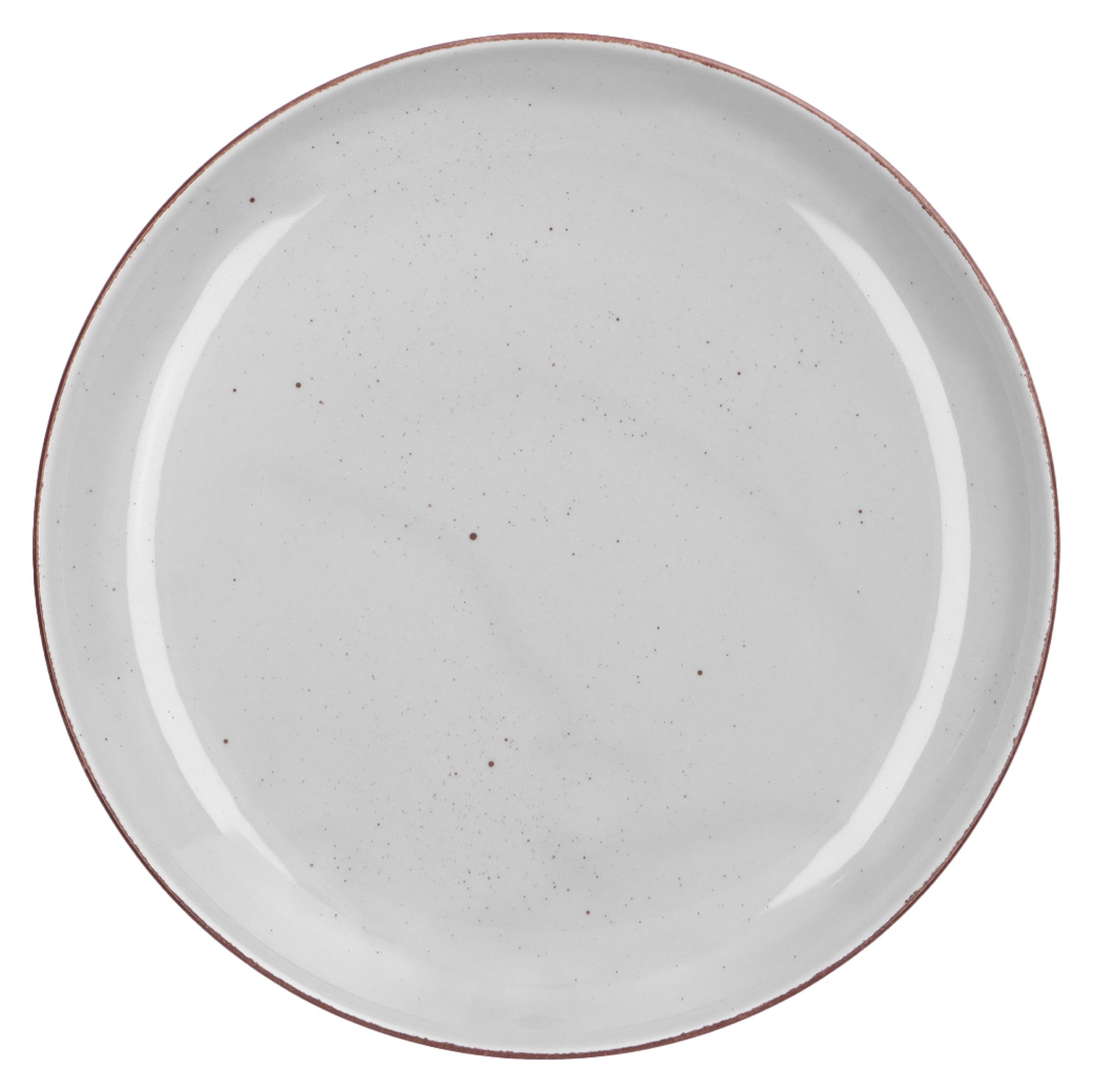 Zestaw talerzy porcelanowych dla 6 os. City jasnoszary
