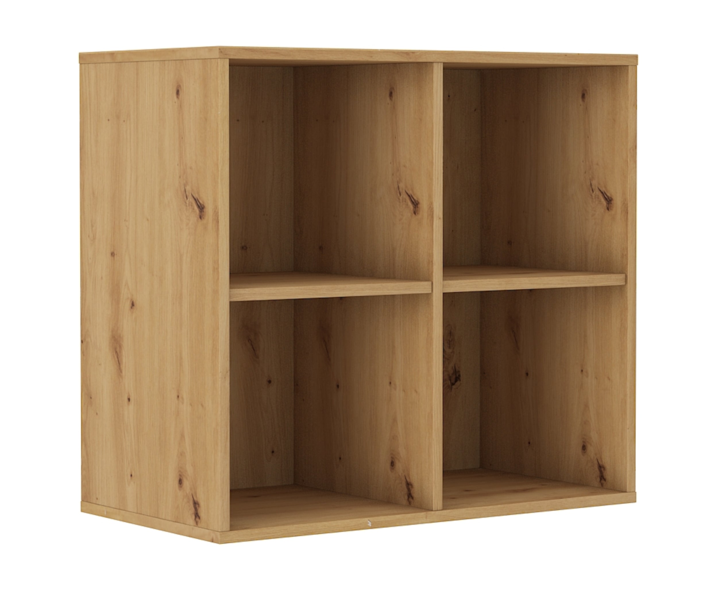 Regał wiszący Stundly z czterema wnękami 80 cm Dąb artisan