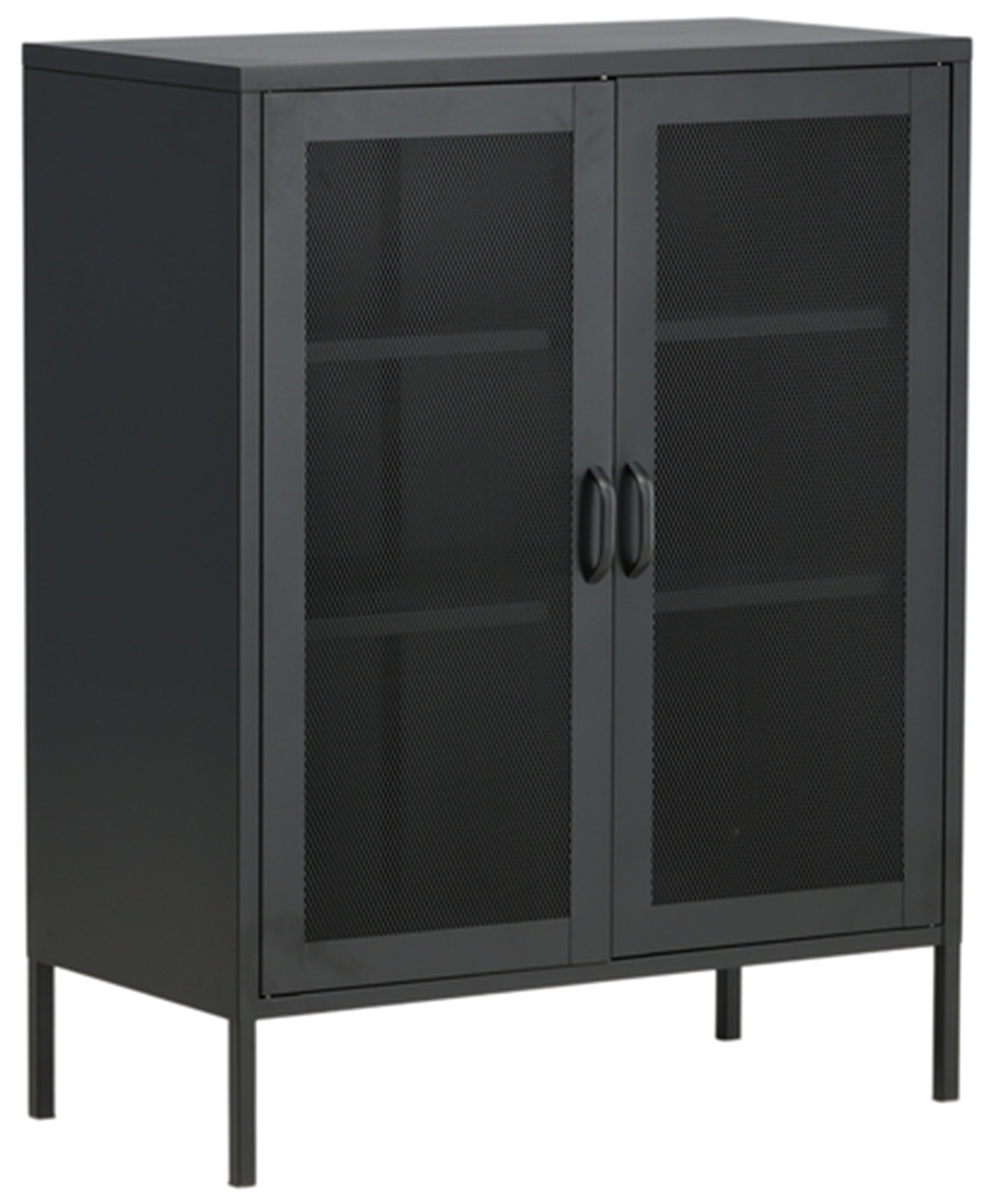 Witryna metalowa Misha 101,5 cm czarna