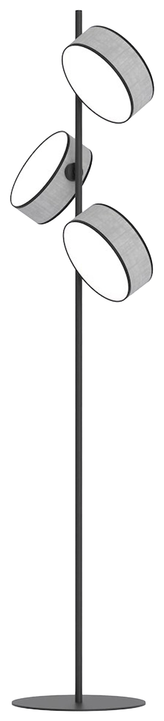 Lampa podłogowa Drumz x3 szara