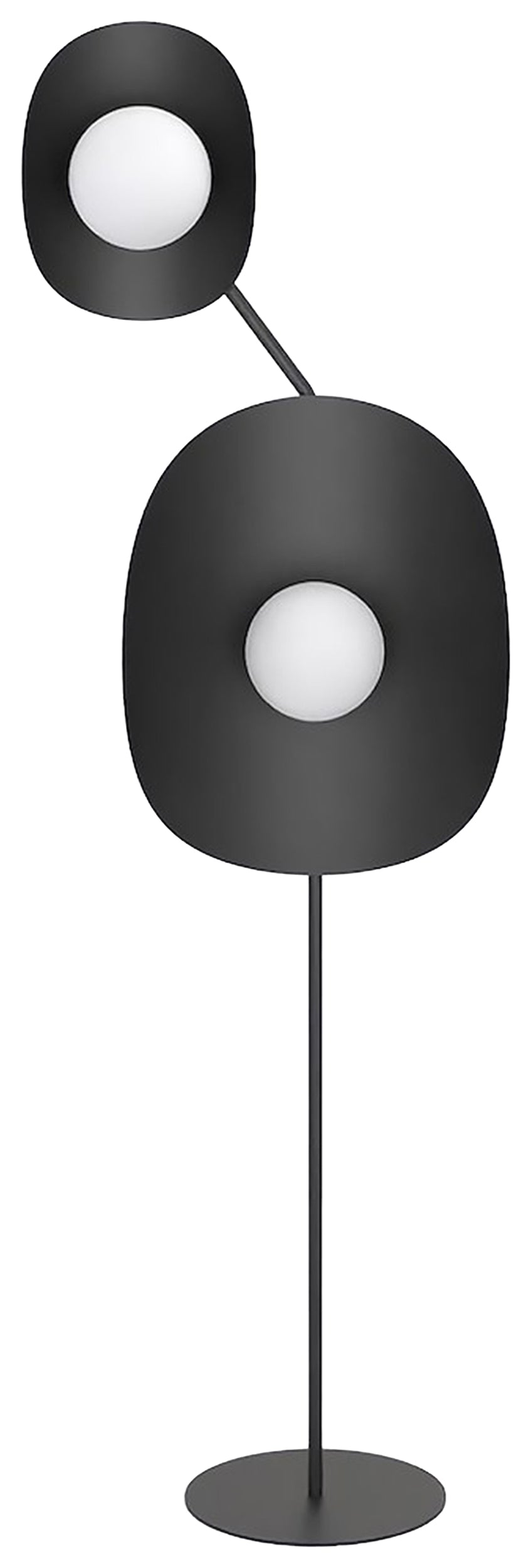 Lampa podłogowa Delulu x2 czarna