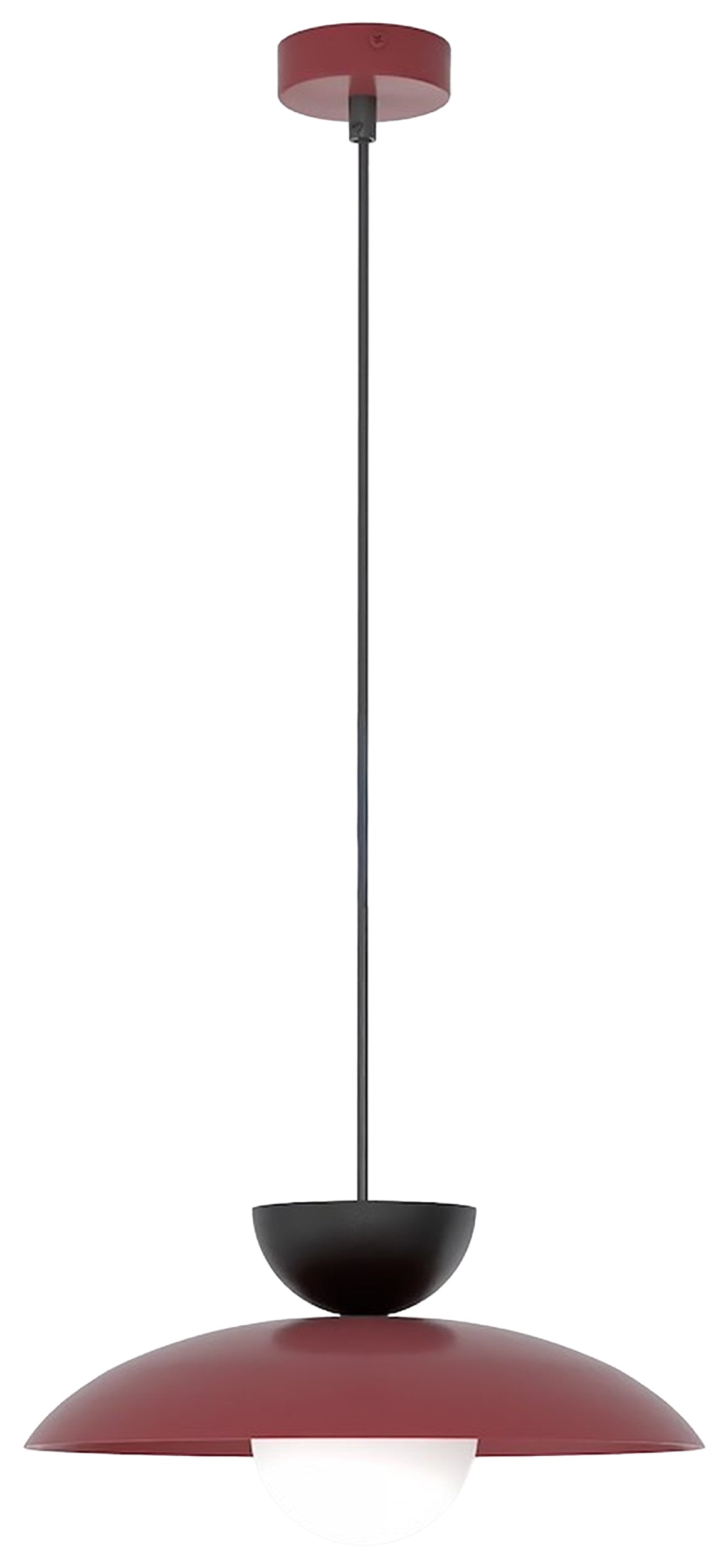 Lampa wisząca Mulan burgundowa